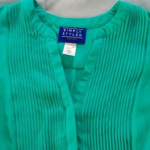 Turquoise sleeveless top woman xsp